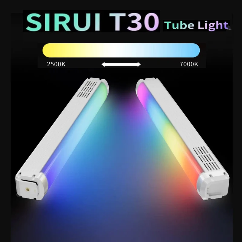 

SIRUI 30W Pixel Tube Light T30 High Brightness Full Color Fill Light Magnetic Absorption for Film and Television Live Broadcast