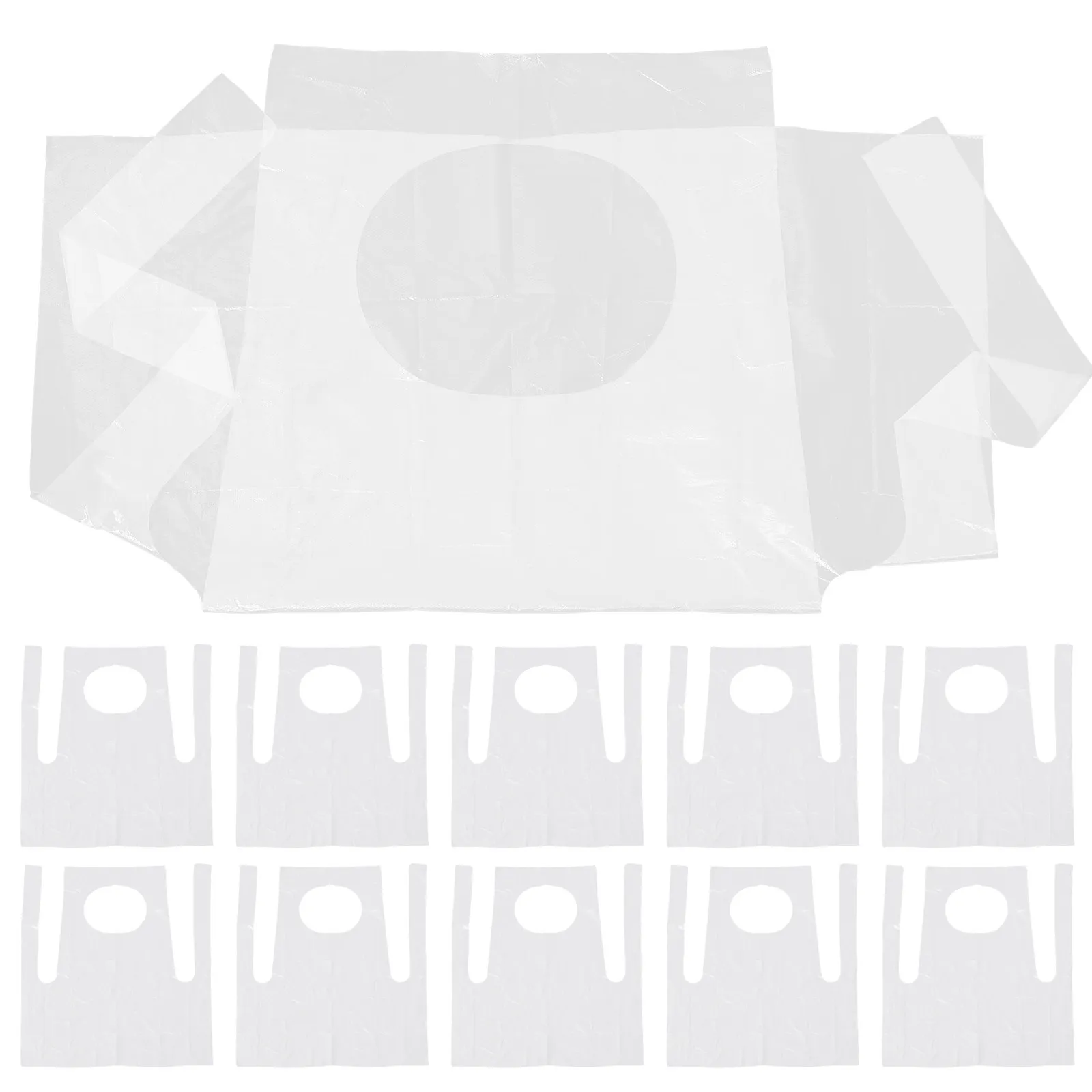 25Pcs Pe Kids Aprons Disposable Thickened Oil Resistance Apron for Painting Art Classes Cooking Teaching Family Dining Outdoor