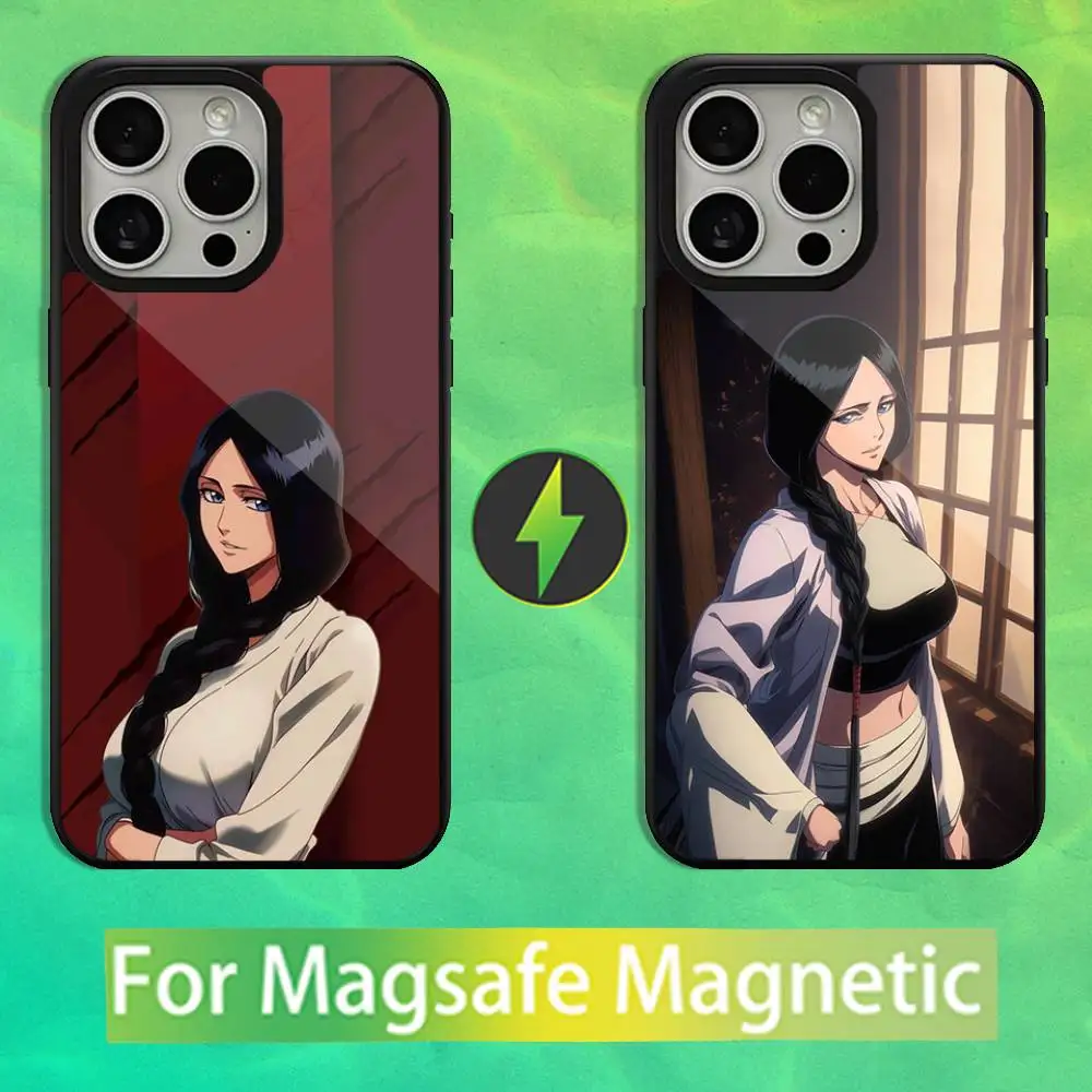 

Animation U-Unohana B-Bleach Phone Case For iPhone 16,15,14,13,12,11,Pro,Max,Plus,Mini,Magsafe,Magnetic Wireless Charging Case