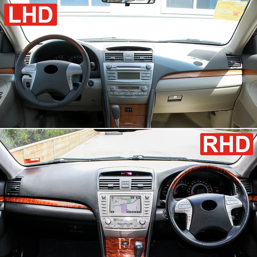 لتويوتا كامري XV40 2007 2008 2009 2010 2011 كامري 40 غطاء لوحة سيارة داش الشمس الظل حصيرة عدم الانزلاق وسادة المضادة للأشعة فوق البنفسجية السجاد #4