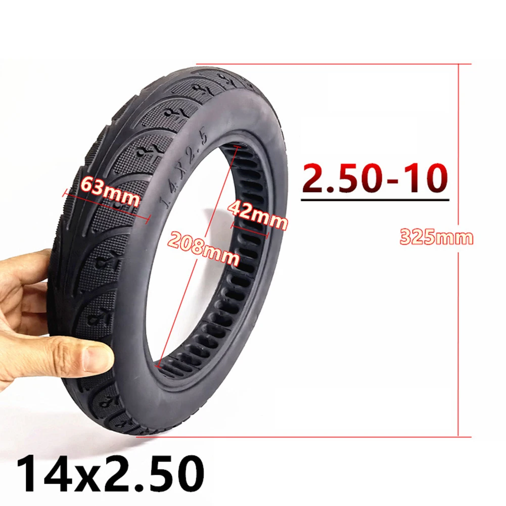 

14 Inch 14x2.50 Ebike Solid Tyre For Electric Bike 2.50-10 Tire Replacement Rubber Tires Electric Bicycle Accessories