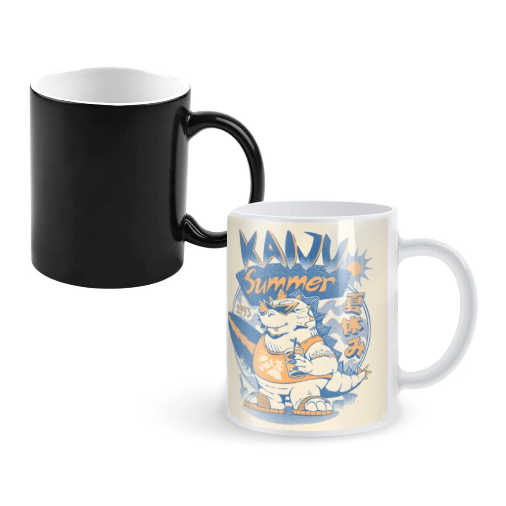 

Kaiju Summer VibesCoffee Mugs And Mug Creative Color Change Tea Cup Ceramic Milk Cups Novelty Gifts