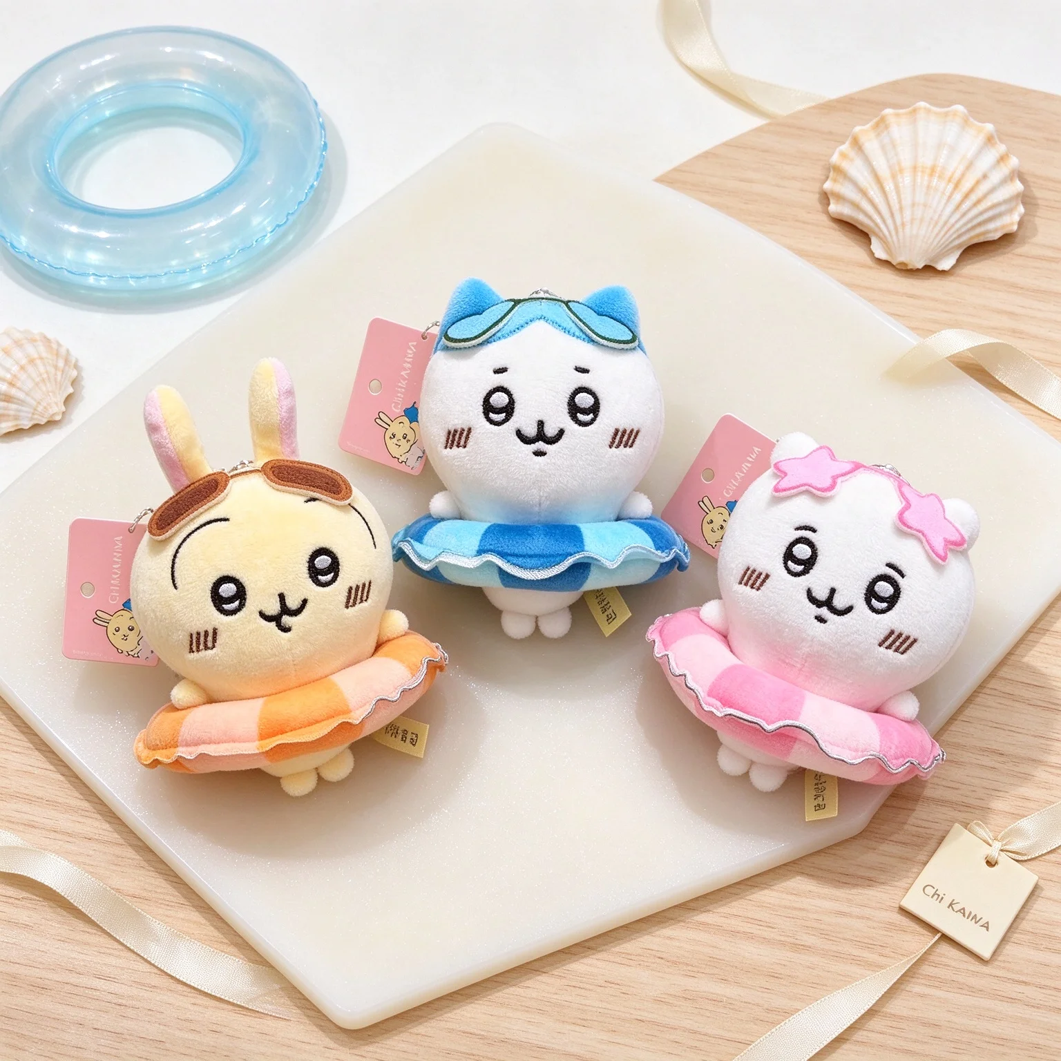 Chiikawa Chiikawa Summer Swimming Ring Plush Doll Keychain Usagi Hachiware Mini Soft Stuffed Pendant Backpack Decor Birthday Present - Aliexpress Deal