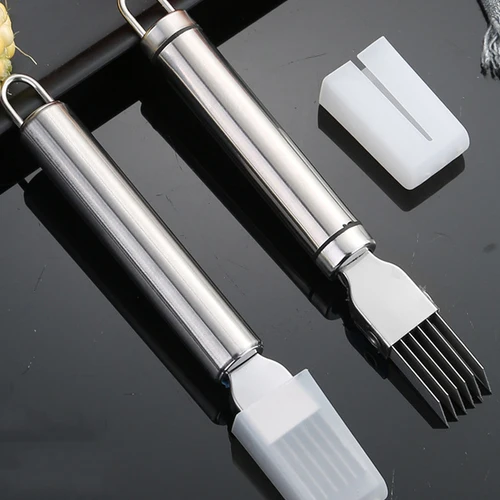 스테인레스 스틸 다진 파 나이프, 파 커터, 양파 슬라이서, 야채 과일 분쇄기, 주방 도구 