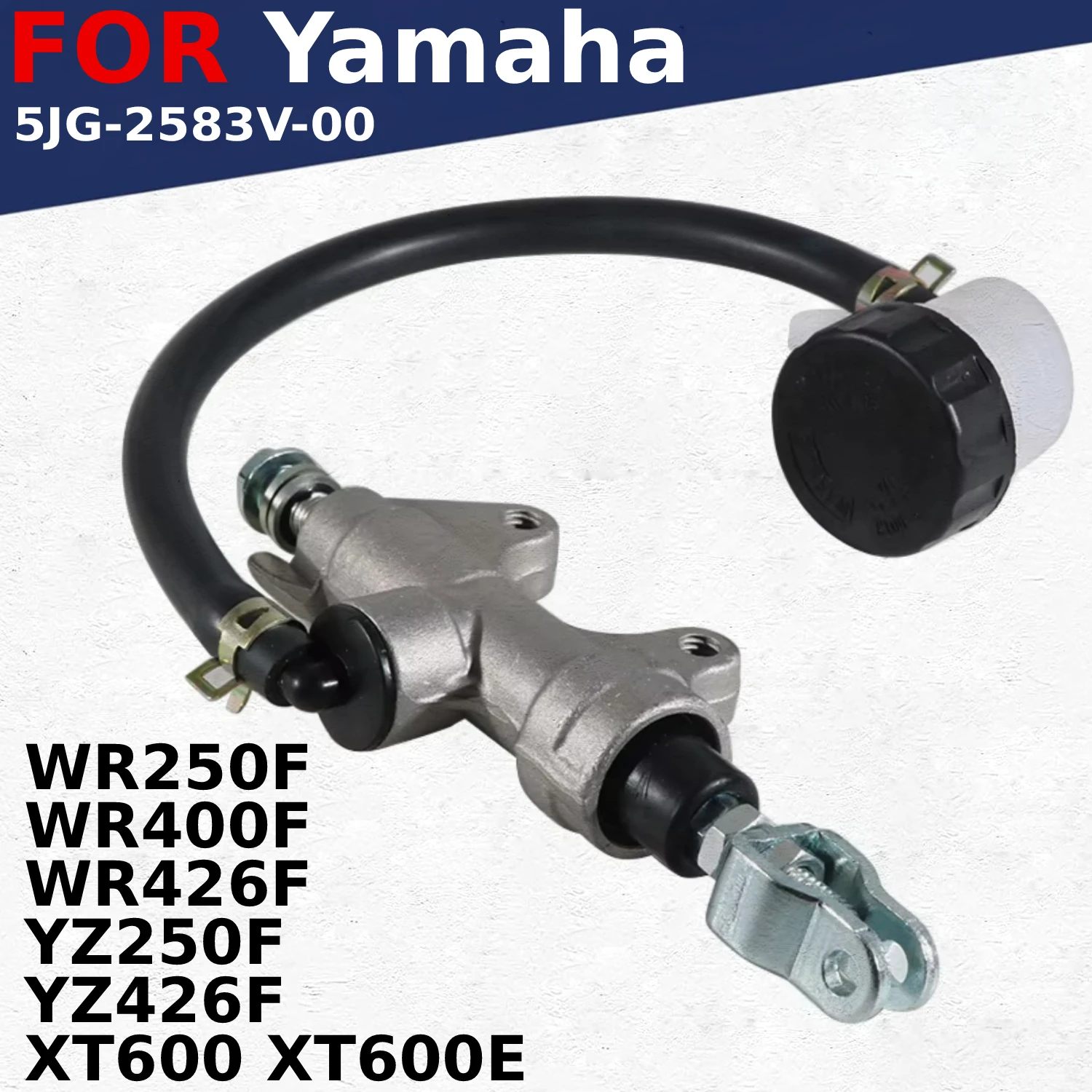 Motorcycle Rear Hydraulic Brake Master Cylinder Pump For Yamaha WR250F WR400F WR426F XT600 XT600E YZ250F YZ426F OEM:5JG-2583V-00