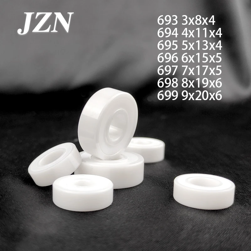 1/5/10Pcs Miniature ceramic bearing 693 694 695 696 697 698 2RS 699 2RS double-sided sealed insulation