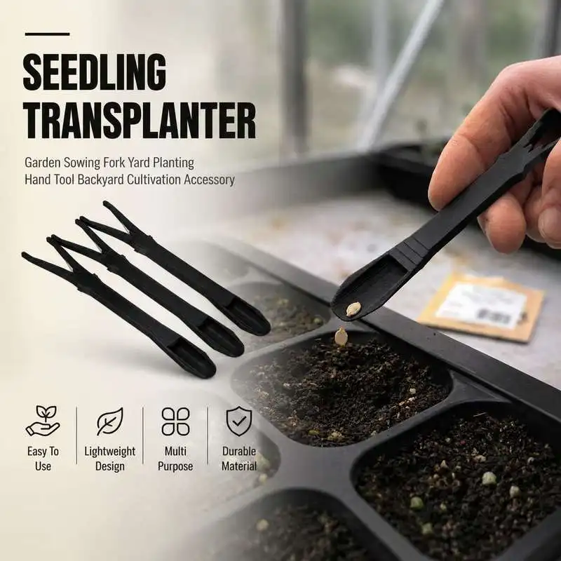 Seedling Transplanting Fork Gardening Sowing Tool Farm Yard Pot Plant Root Digging Hand Working Practical Supply