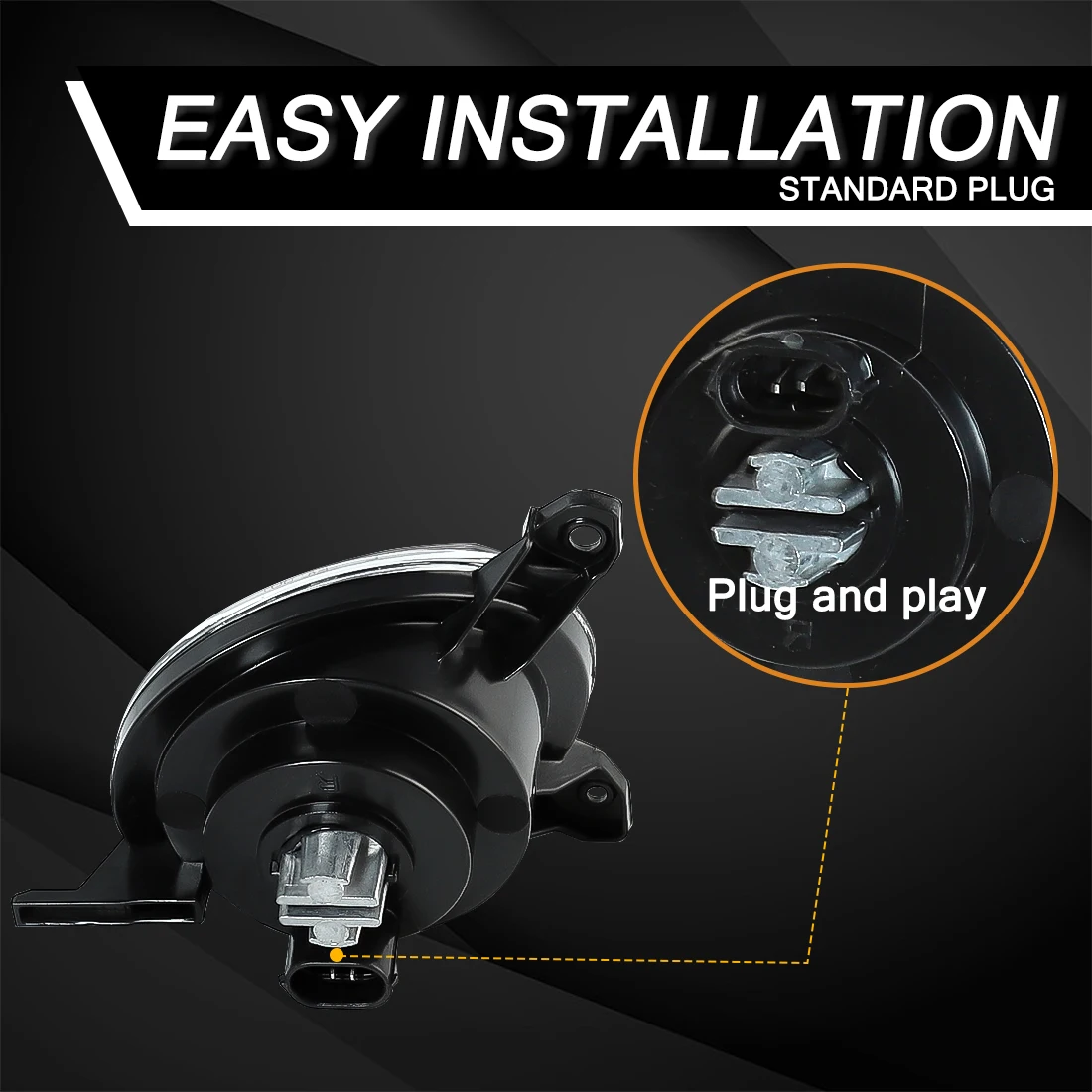 LED Fog Lamp Assembly Kit For Toyota Corolla European Version 2004 2005 2006 Fog Driving Light Kit Daytime Running Light 12V - view 5