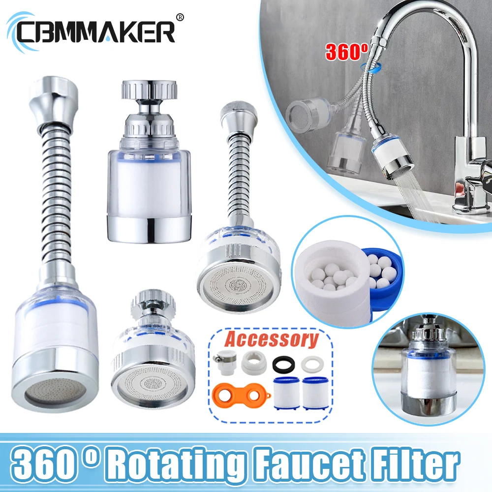 360 º Rotating Faucet Filter Purifier Water Purification Remove Chlorine Heavy Metals Showers Head Soften Hard Water Purifier