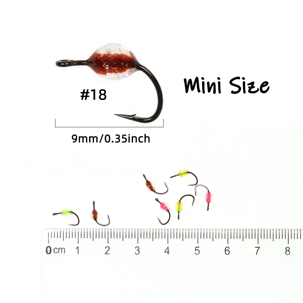 Wifreo Mini Huevo Mosca Epoxi Duro – Señuelo para trucha y salmón - imagen 2