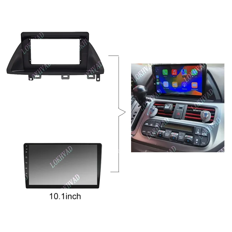 10 Inch Car Frame Fascia Adapter Canbus Box Android Radio Dash Fitting Panel Kit For 2005-2010 Honda Odyssey US Version