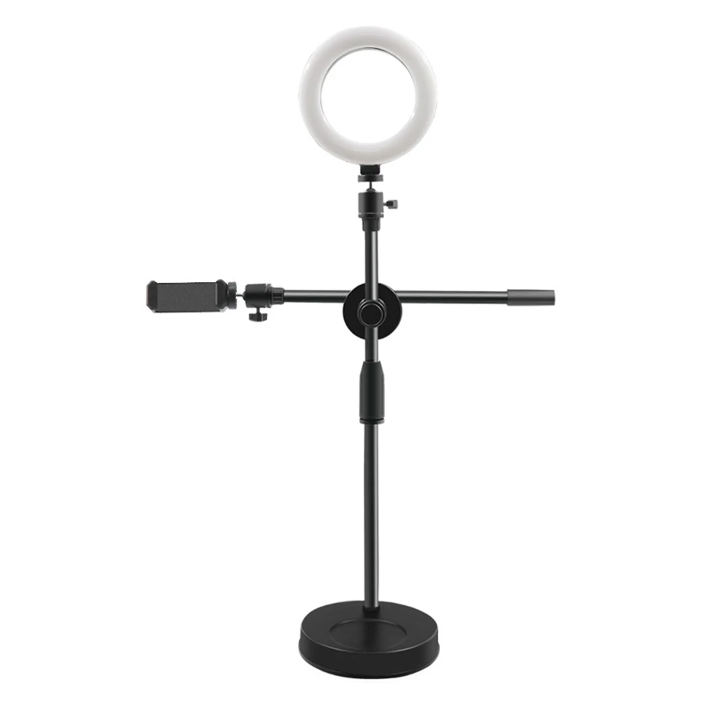 

Верхний штатив с кольцевой подсветкой, настольная подставка для съемки, штативы с держателем для мобильного телефона, штанга для фотосъемки ногтей