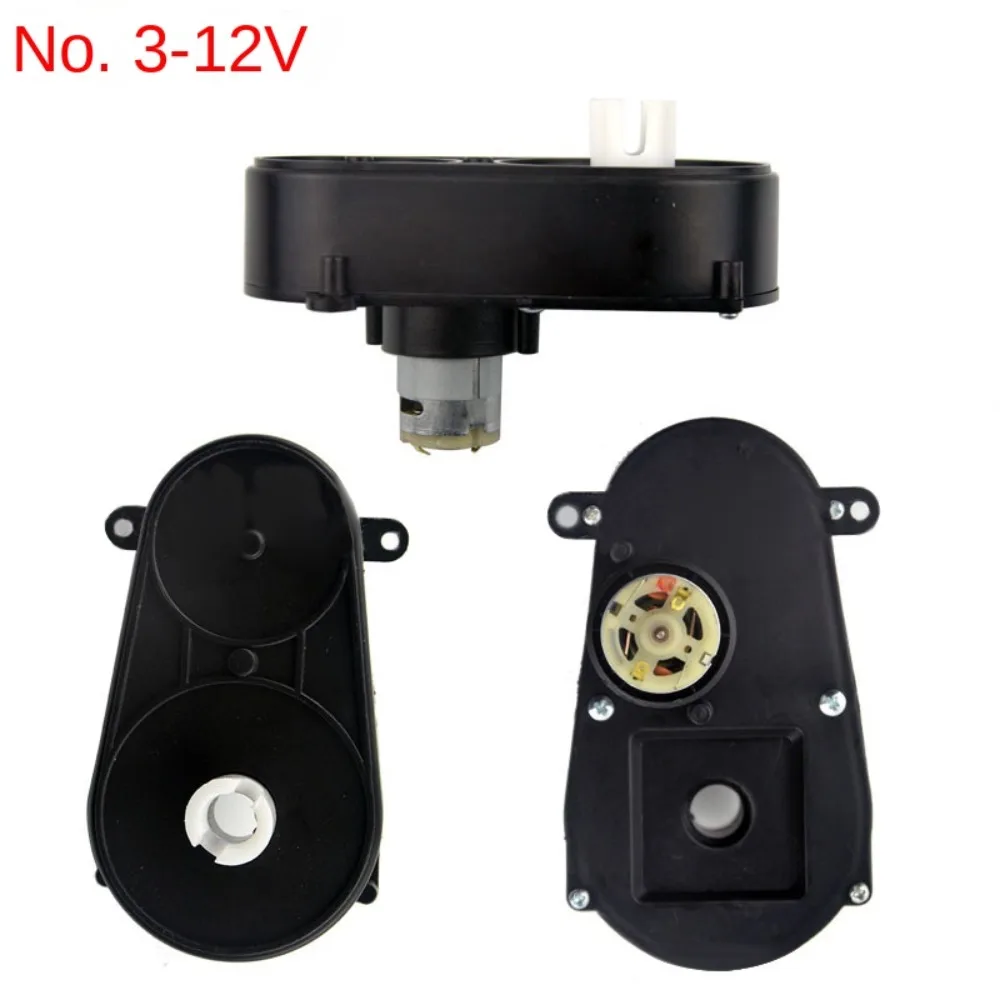Children's Electric Vehicle Steering Shaft Motor Ride on 12V Servos Motor Gearbox Plastic Easy to Install Steering Box