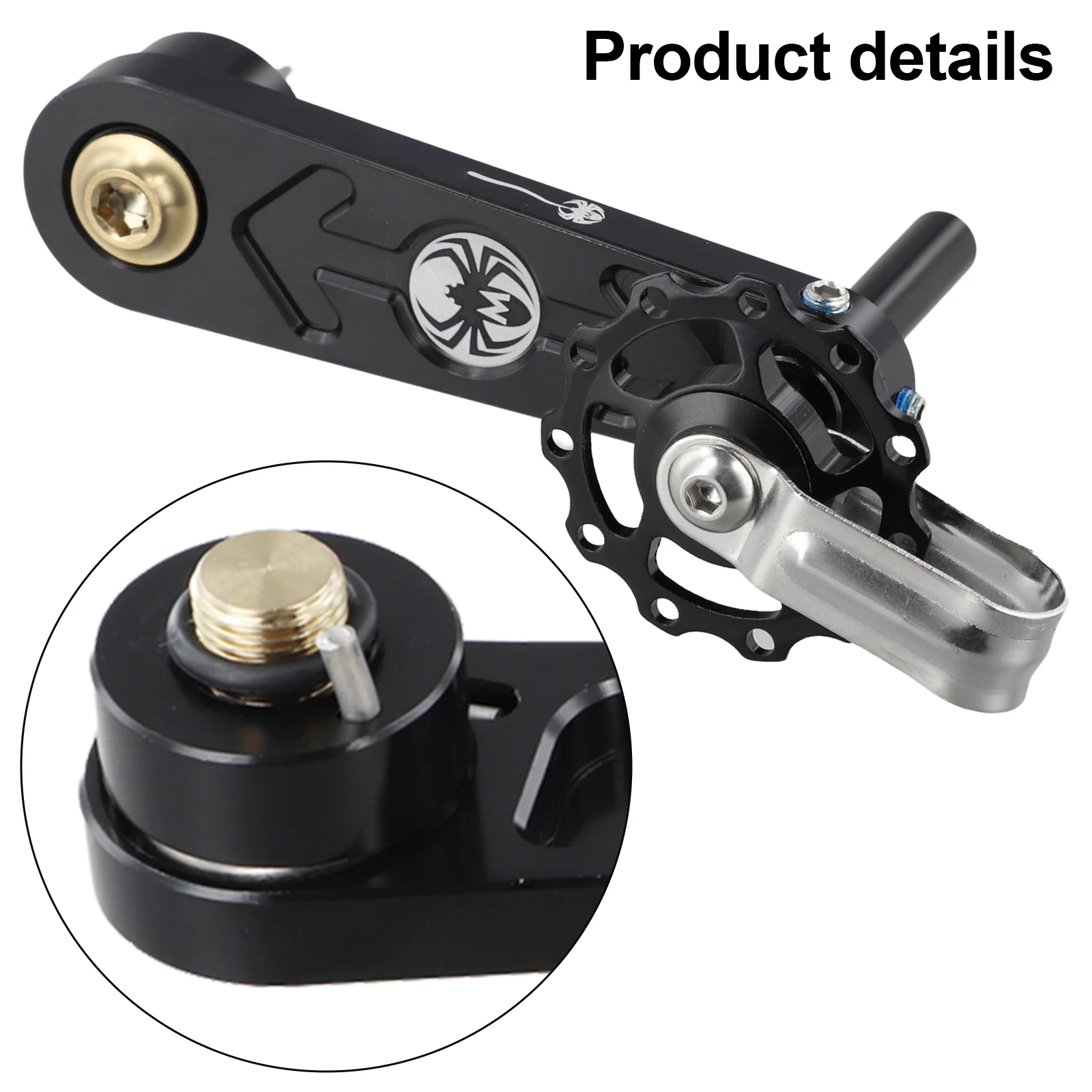 

Направляющая из алюминиевого сплава Направляющая велосипедной цепи Анодированная отделка Материал с ЧПУ Гравированный логотип Адаптер направляющей велосипедной цепи Адаптер