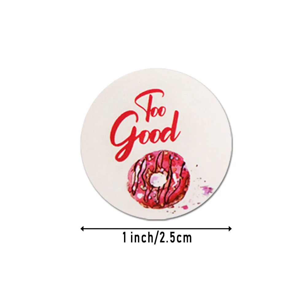 Unique 8 Different Designs 'Candy and Sweet Theme' Handmade Packaging Stickers 500pcs for Teachers Reward and Motivation Sticker