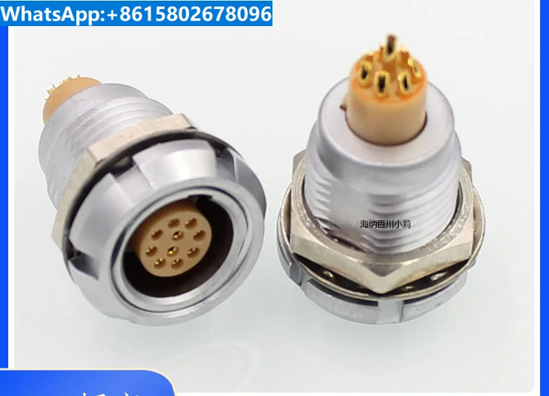 Push pull self-locking circular connector socket ECG 1B4 core 0B diagnostic instrument connector socket