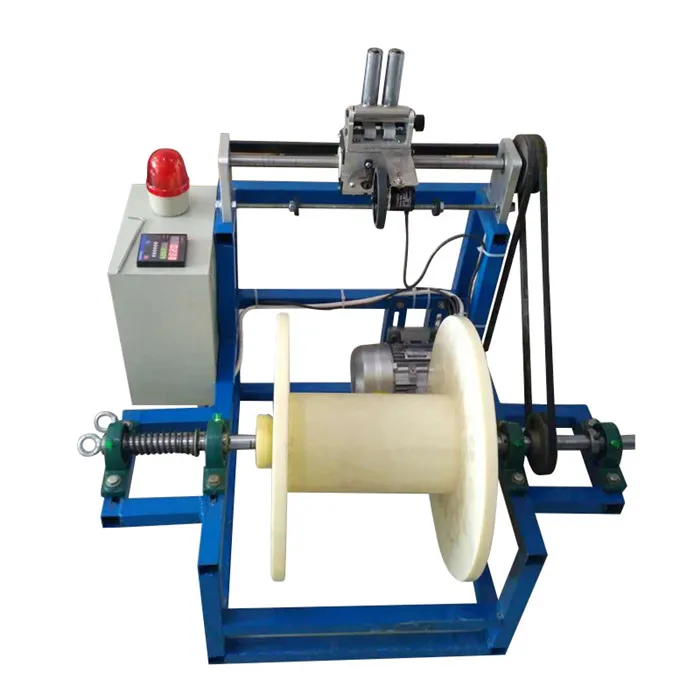 Optical fiber cable winder machine for take up and payoff  cables