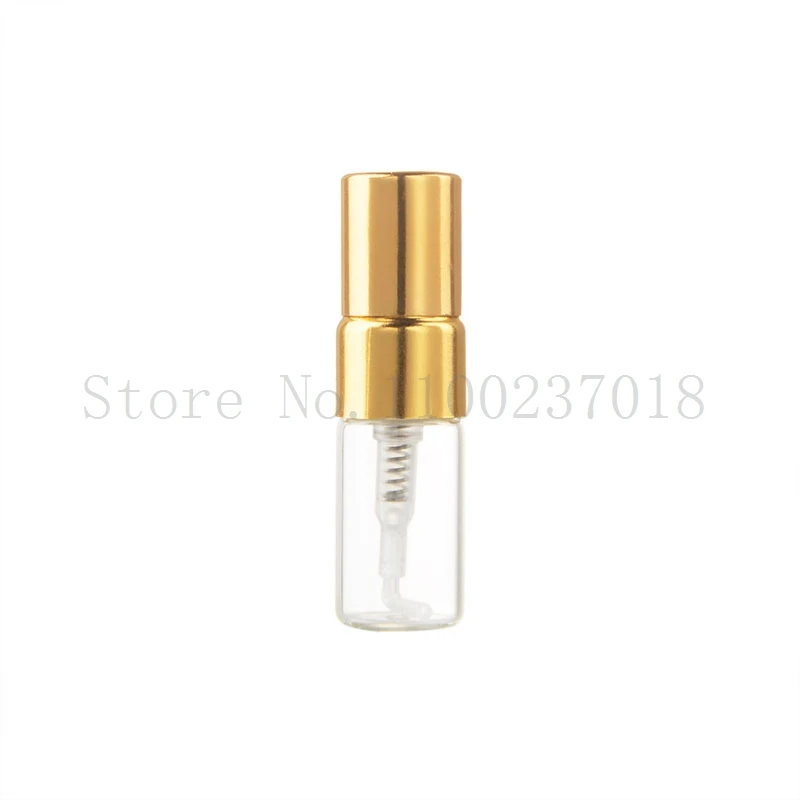 50pcs/Lot 2 3 5 10ml Mini Portable Colorful Glass Perfume Bottle With Aluminum Atomizer Empty Cosmetic Containers For Travel