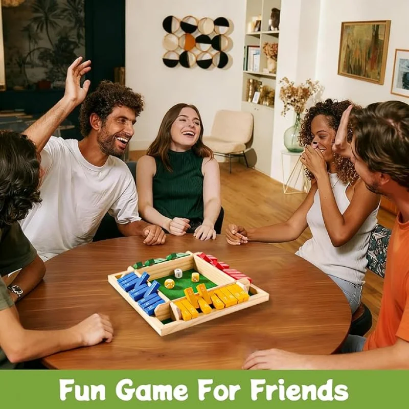 Wooden Arithmetic Dice Game 5