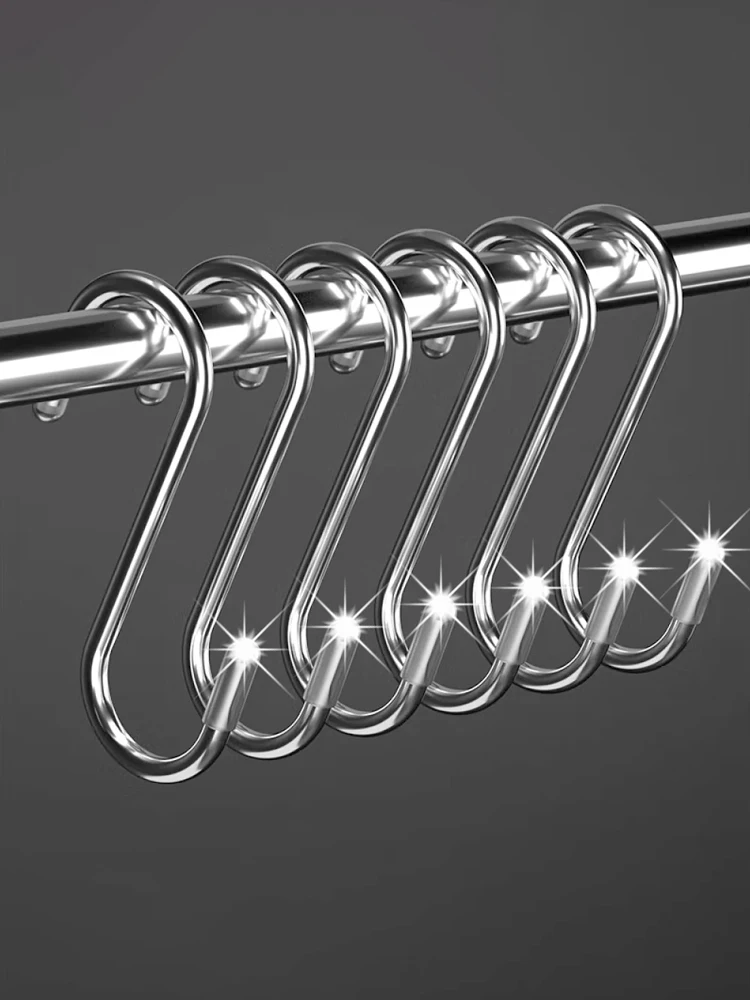 

Многофункциональный S-образный крючок из нержавеющей стали 304 для дома, кухни, ванной, для одежды, полотенец, для сортировки и хранения, металлический крючок