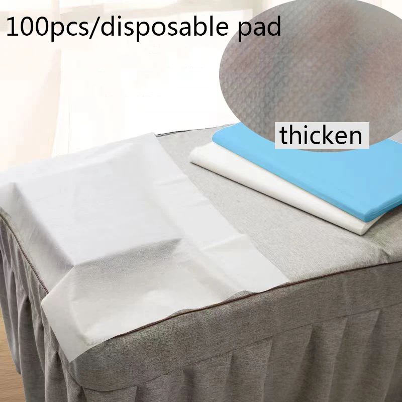 

100pcs Disposable Spa Massage bedside pillow thickened Non-Woven Headrest Paper towel Table Cover Tattoo Supply 50x70cm