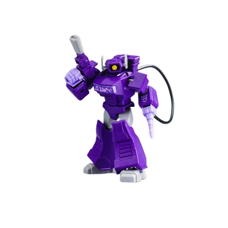 Original Mech Man 40th Animation Movies Peripheral Toys Shockwave Q-version Movable Model Figure Collection Galaxy Vol.4 Gifts