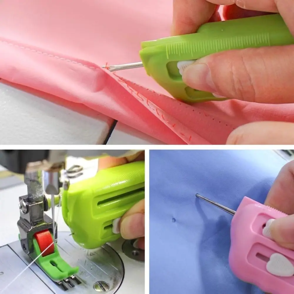 New Stretchable Thread Remover with Scale Needle Threader Magnetic Sewing Guide Positioning Stitch Unpicker for Sewing Supplies