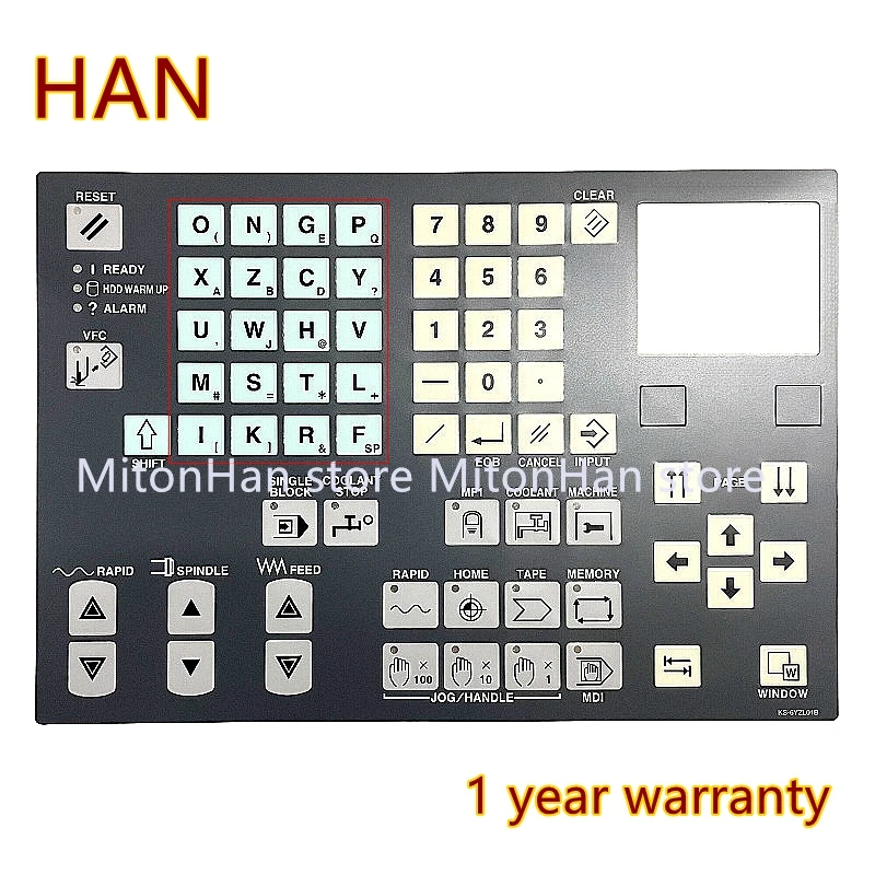 Nowość dla MAZAK LGMAZAK CNC KS-6YZL01B KS-6YZM01 klawiatura membranowa CNC centrum obróbcze tokarka obsługa klawiatury Film