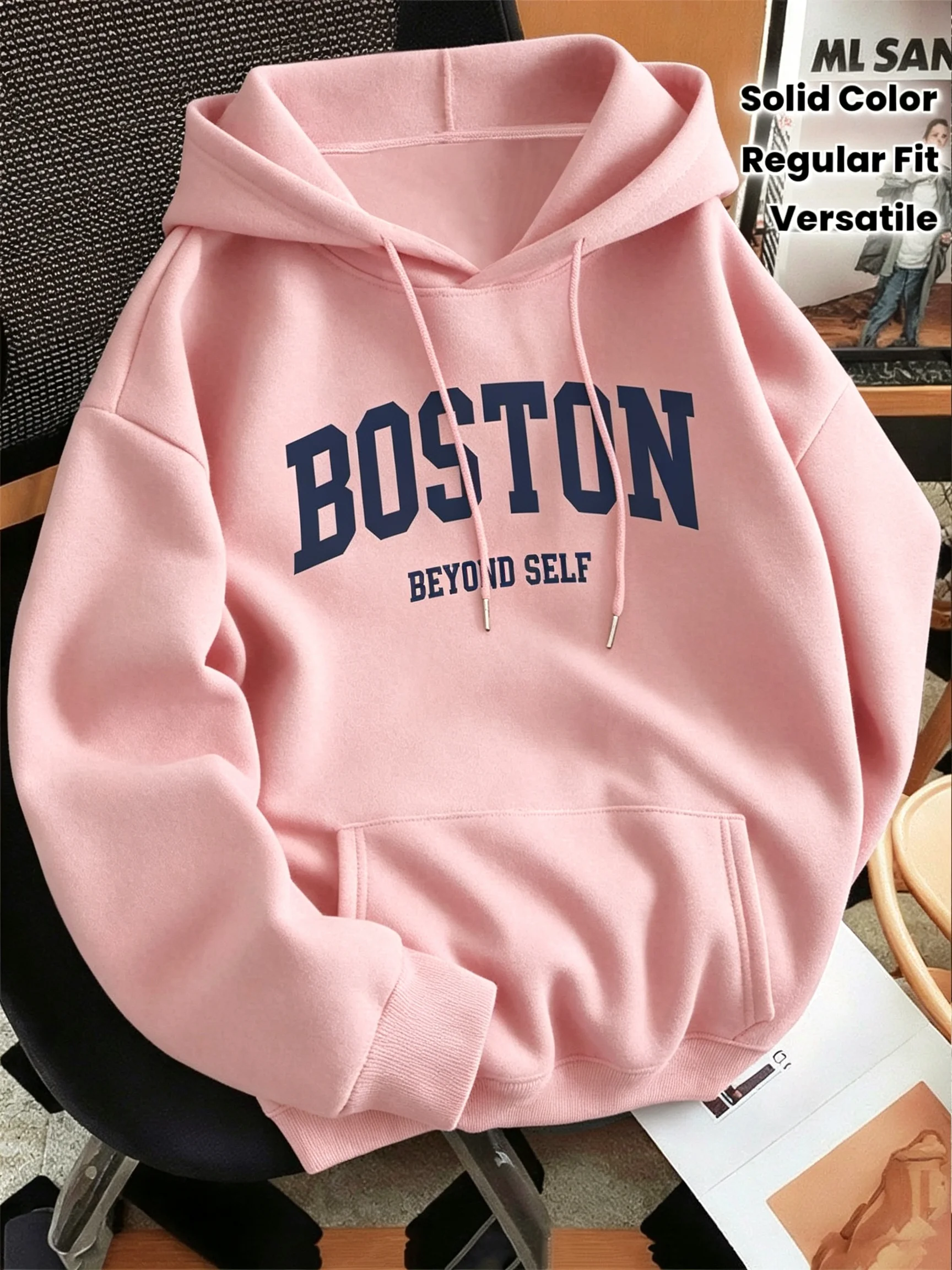 Unisex 2026 Frühling Herbst Grafik-Print Hoodie Pullover Dünner Lockerer Vielseitiger Lässiger Sweatshirt, Mehrere Farben Verfügbar – Detail 9