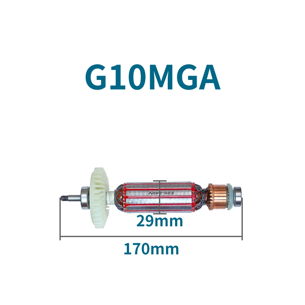 Armature for Hitachi G10MGA angle grinder motor rotor and stator winding replacement parts
