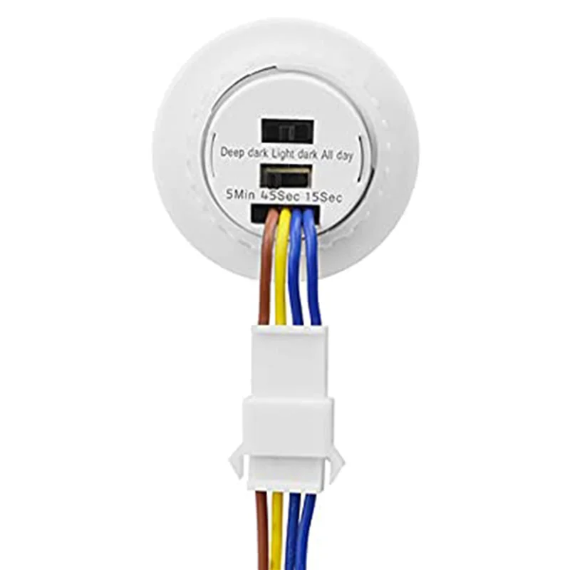 【Kabel USB-C】 8x Mini Czujnik Ruchu Włącznik Światła 110-220V Czujnik PIR Inteligentne Wykrywanie Opóźnienie Czasowe Regulowane Indukcja Podczerwieni Det
