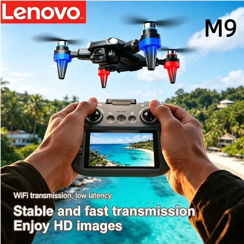 

Lenovo M9 5G GPS Positioning Drone 4K HD Dual Camera Foldable Brushless Motor 8K Professional RC Hovering Toy