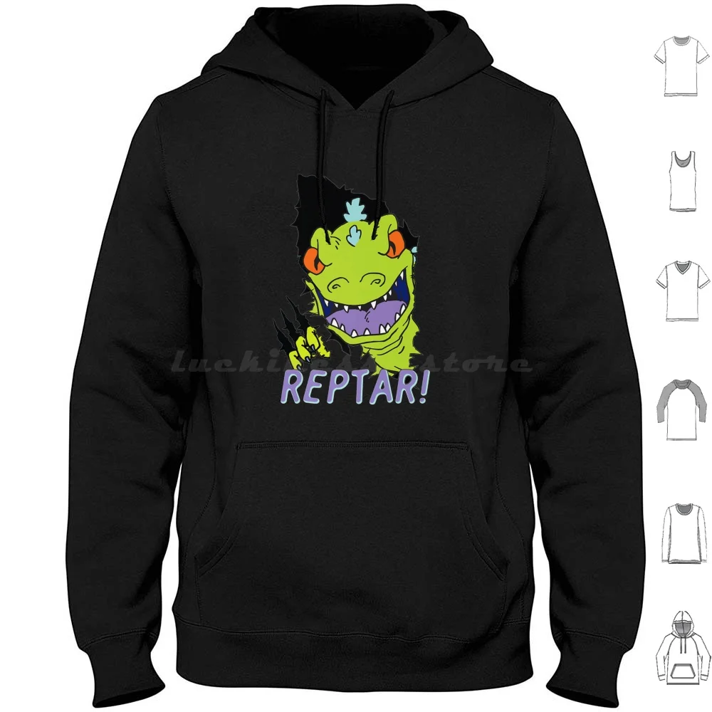 Kids Reptar! For Men And Women T-Shirt Hoodie Cotton Long Sleeve Kids Reptar For Men And Women