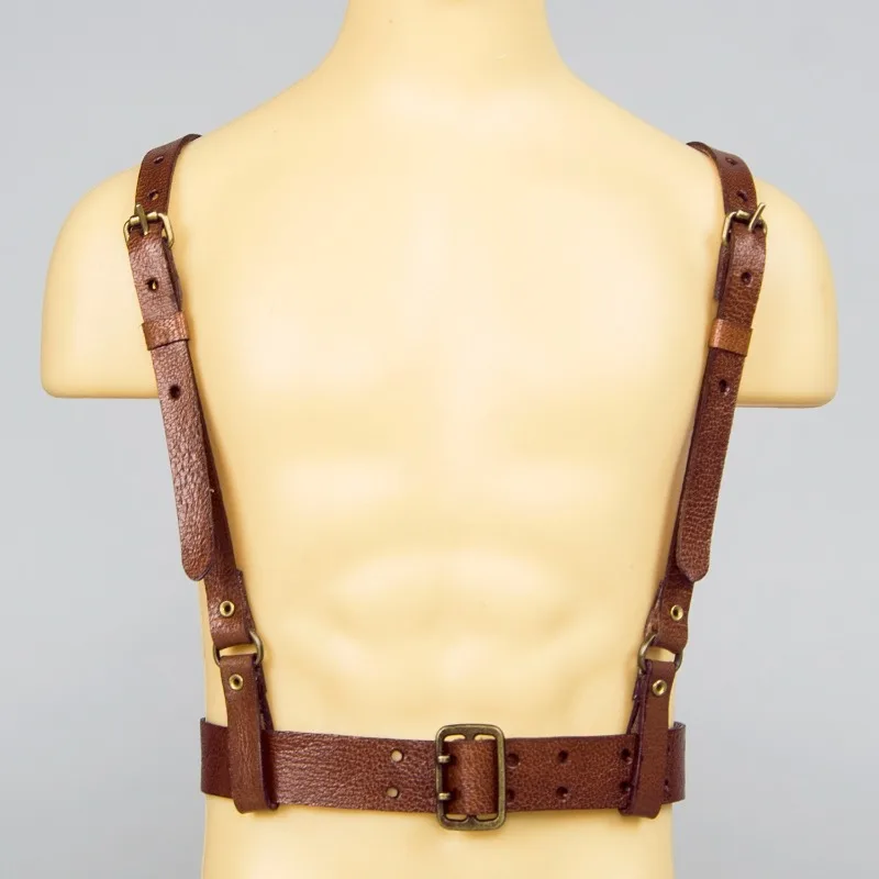 BROWN 1/6 Scale Male Soldier Backpack Magazine Bag Shoulder Strap Holster Gun Bag Model Fit 12-inch Action Figure Body