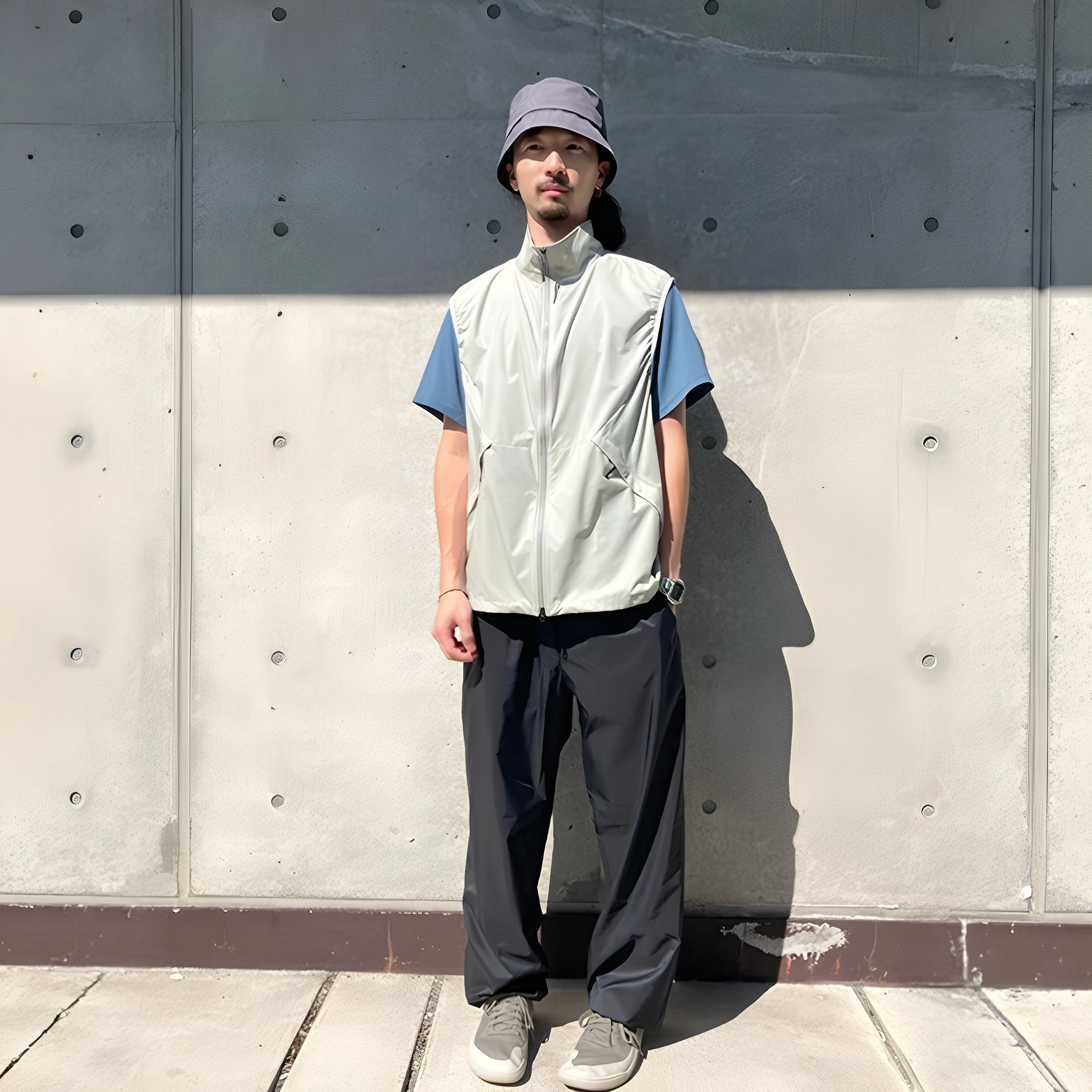 

Lightweight Outdoor Men's Vest GDW Pertex Japanese Sle Functional Windproof Waterproof GL547 Stand Fit Faion Urban