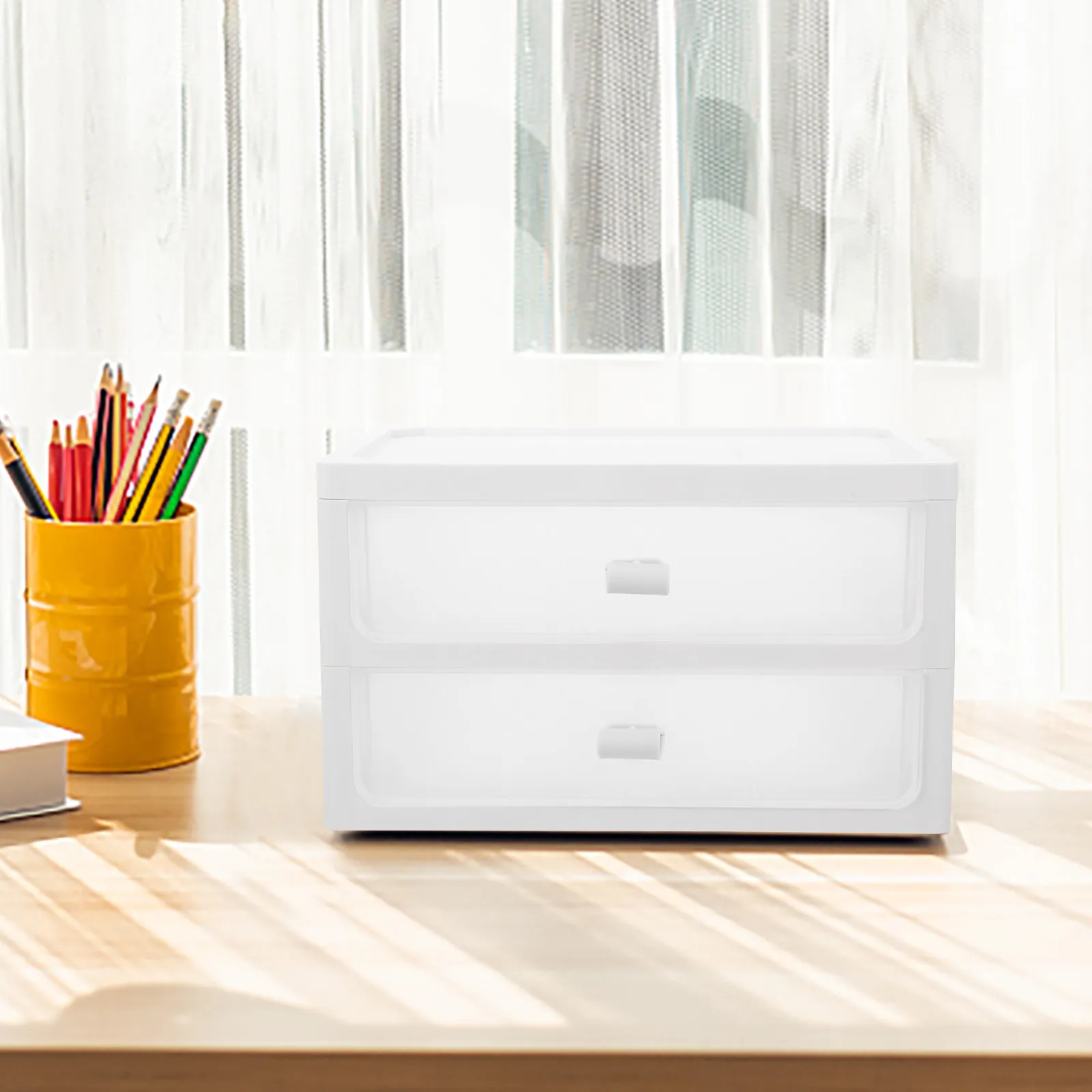 

Desktop Drawer Organizer Plastic Storage Box Multi Layer Desk Storage Organizer Cosmetics Stationery Holder Office Desk