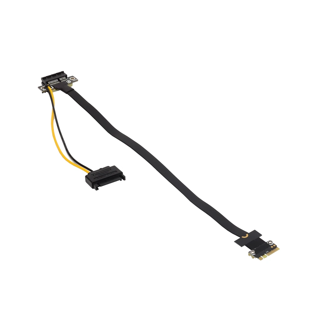 ADT-Link R51SF M.2 WiFi A.E Key To PCIe 3.0 x1 Riser Cable PC Graphics Riser Card Adapter M2 Wifi Key A.E. To PCI-e 1x Extender