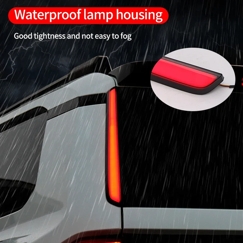 Rear Window Spoiler LED Brake Light Lamp Trunk Tail Light Fits for Toyota Land Cruiser Prado J250 LC250 2024 2025