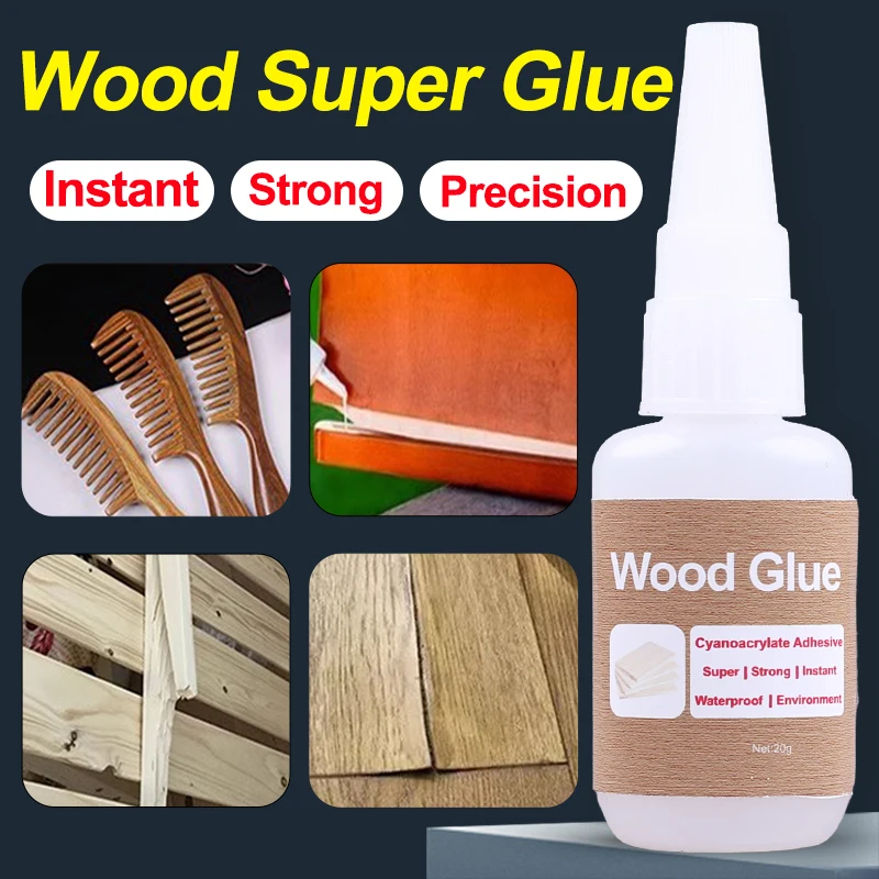 20g 10g High Strength Super Wood Glue All-purpose Fabric Acrylic Extra Strong Instant Adhesive Seconds Cyanoacrylate 502 Sealant