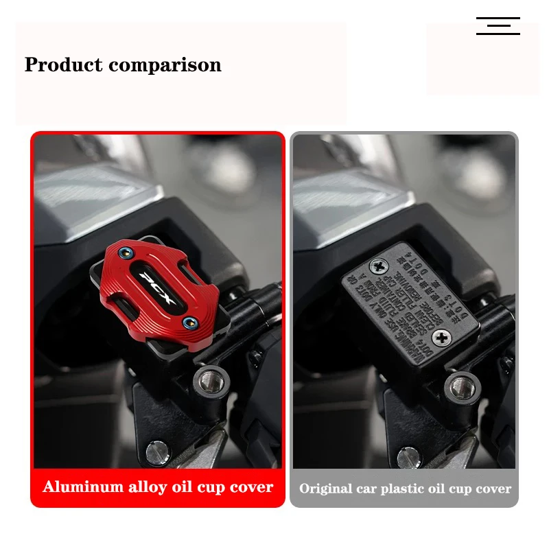 PCX الجبهة الفرامل أسطوانة رئيسية خزان السائل غطاء غطاء لهوندا PCX 160 150 125 pcx160 PCX150 PCX125 دراجة نارية الملحقات #3