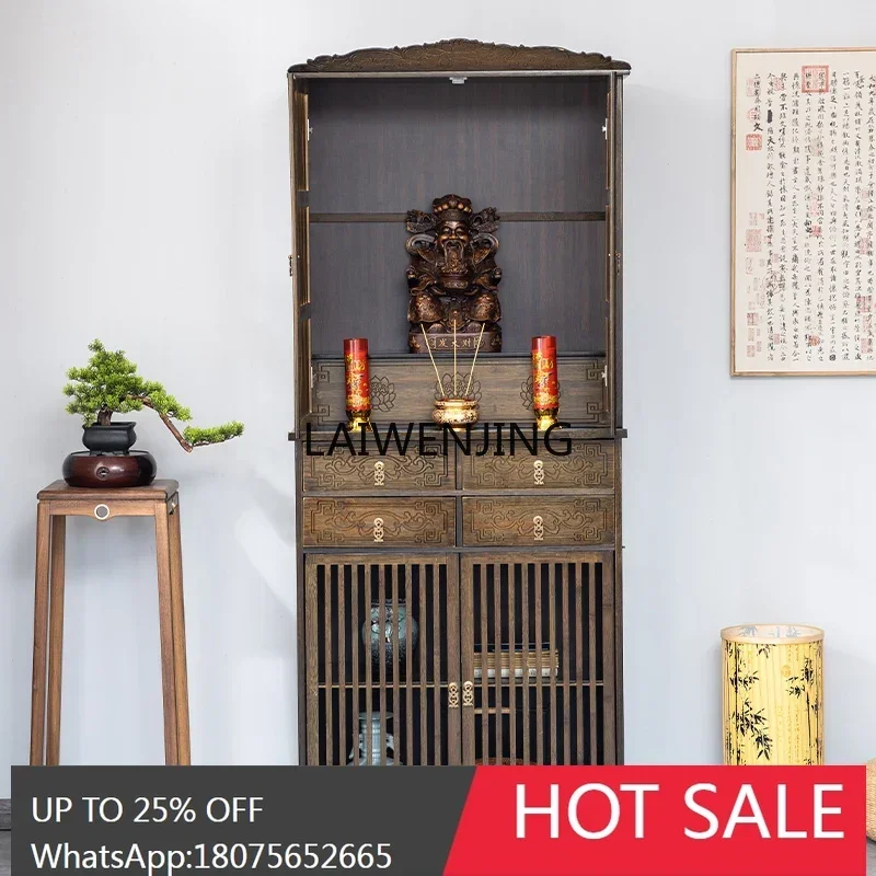 SGF Home Simple Living Room Shentai Standing Cabinet Buddha Statue God of Wealth Sacrifice Table
