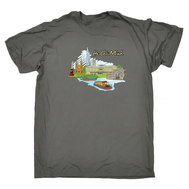 Ho Chi Minh North Vietnam Country Flag Destination Mens Funny T Shirt