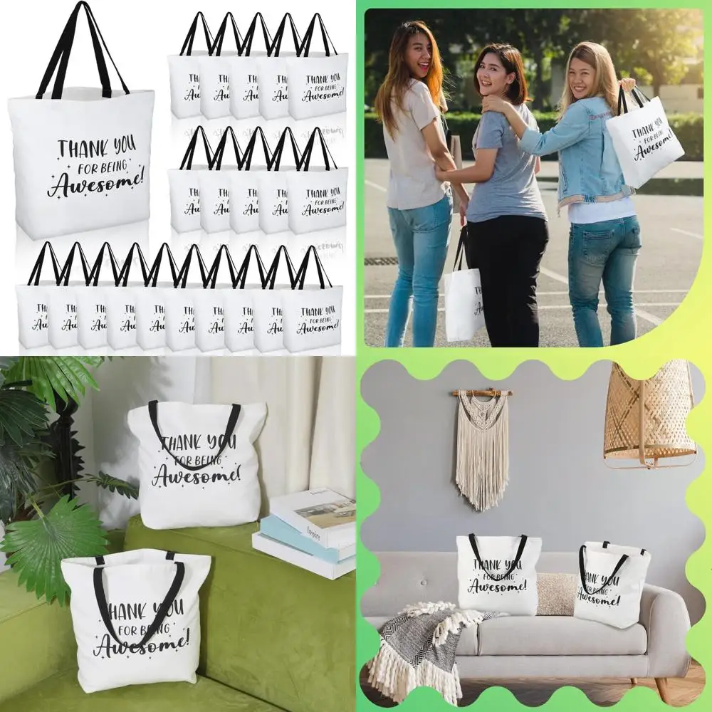 

Большие объемные сумки-тоут с благодарностью для женщин — холщовые сумки 18,5 x 15 x 5,5 дюймов для подарков на сотрудник