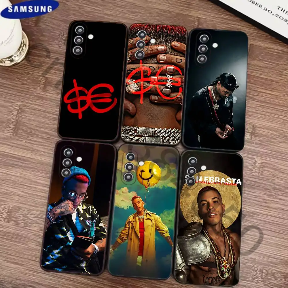S-Sfera Ebbasta SFE Phone Case For Samsung S24 21 22 23 30,Ultra Plus,Fe,Lite,Note Black Soft Cover