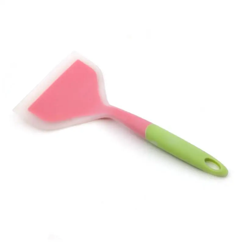 1/2PCS Silicone Spatula Pancakes ShovelNon-Stick Heat-Resistant Wide Flat Turner For Egg Tamales Pizza Random Color