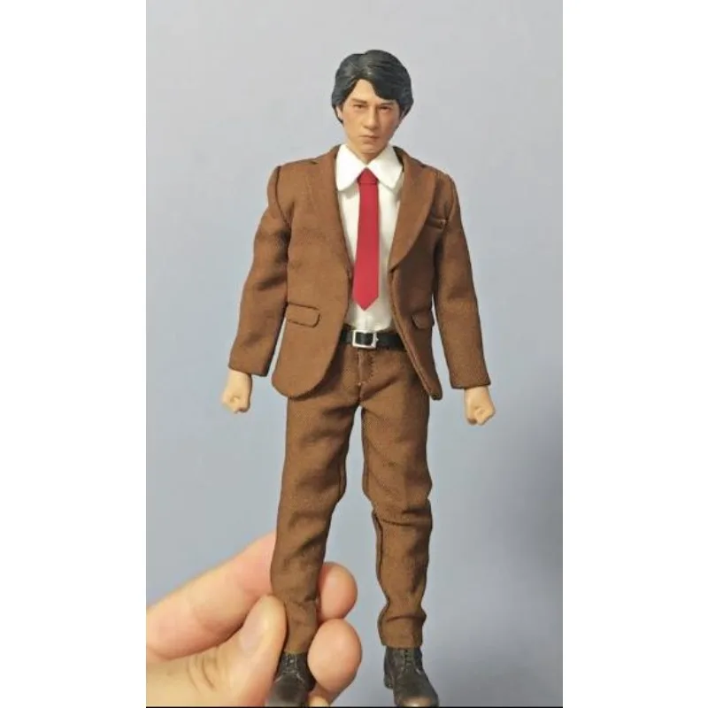 Maßstab 1:12, trendiges Herren-Business-Anzug-Hemd mit Krawatte, lässige Hosen, Set für 6-Zoll-Noatman&Wind Toys Actionfiguren-Körper