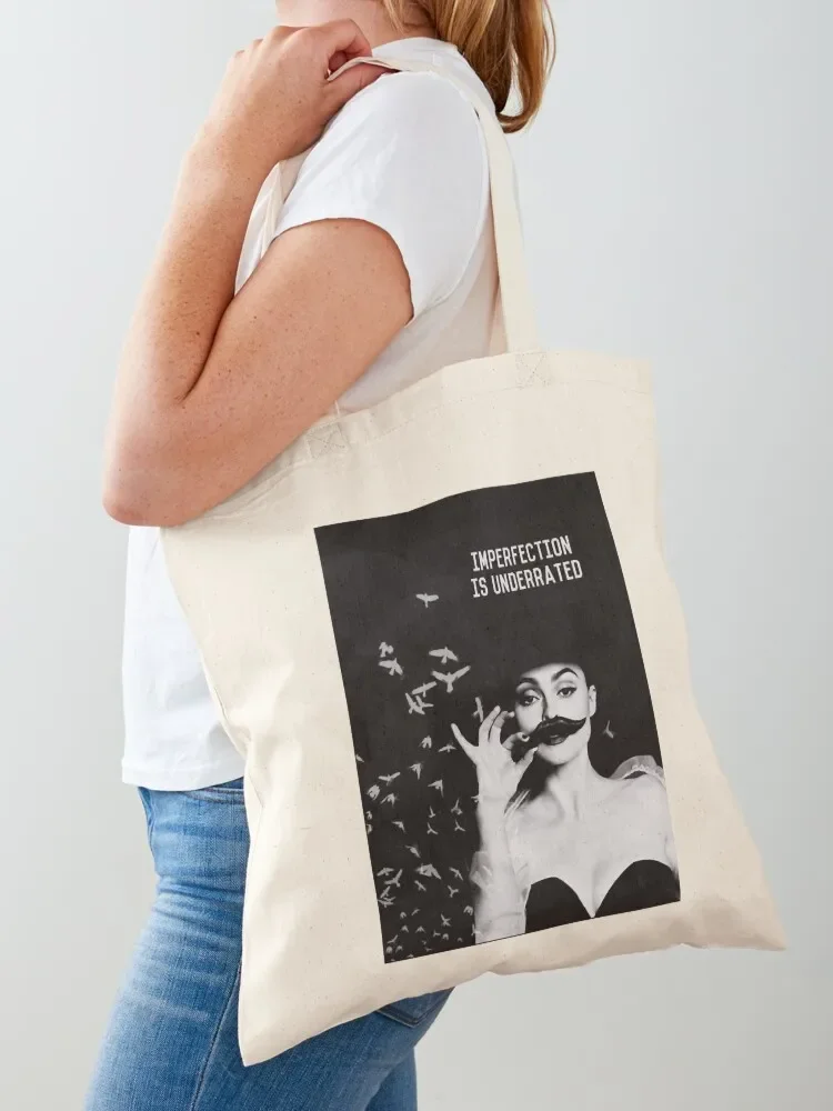 HELENA BONHAM CARTER - IMPERFECTION IS UNDERRATED Tote Bag canvas shopping bag Women's shopper shopper bags for women Tote Bag