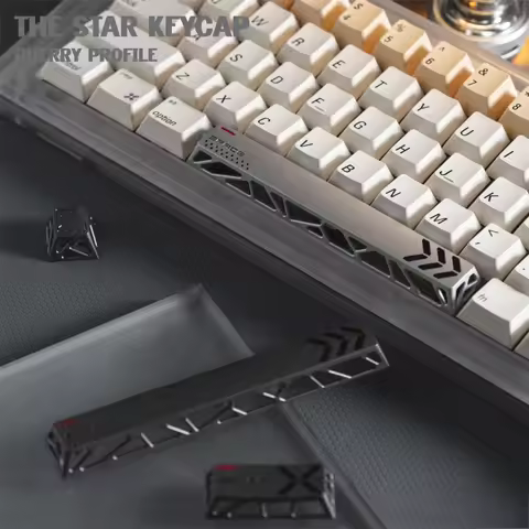 Metal Hollow Keycap Original Custom CNC Artisan Keyboard Cap Cherry Profile Gaming KeyCap for Mechanical Keyboard Accessories
