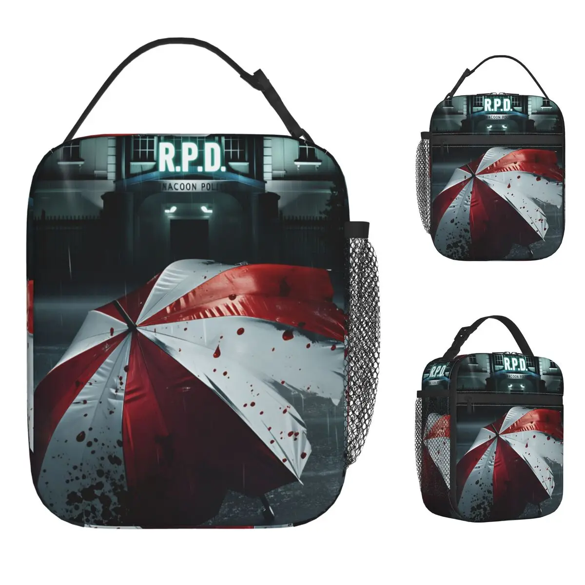 Game R-Resident E-Evil U-Umbrella  Lunch Bag For Women Graphic Lunch Box  Cooler Bag Portable Waterproof Thermal Lunch Bags