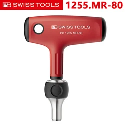 PB SWISS Tools PB 1255.MR-80 Ratchet Screwdriver Strong Magnetic for C6 and E6 1/4